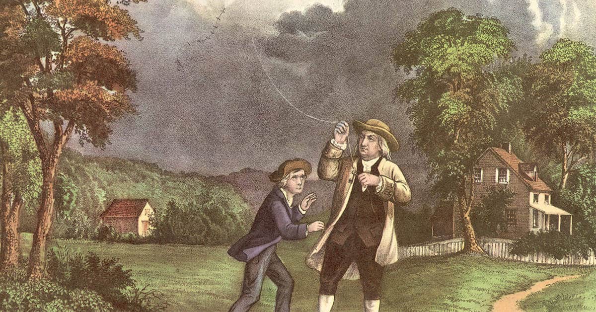Today in History: Benjamin Franklin Dances with Lightning (1752)