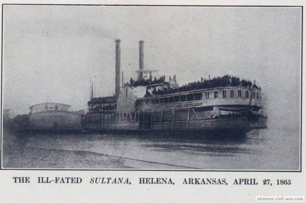 Ill-fated Steamboat Sultana at Helena Arkansas Details about   New Civil War Photo 6 Sizes! 