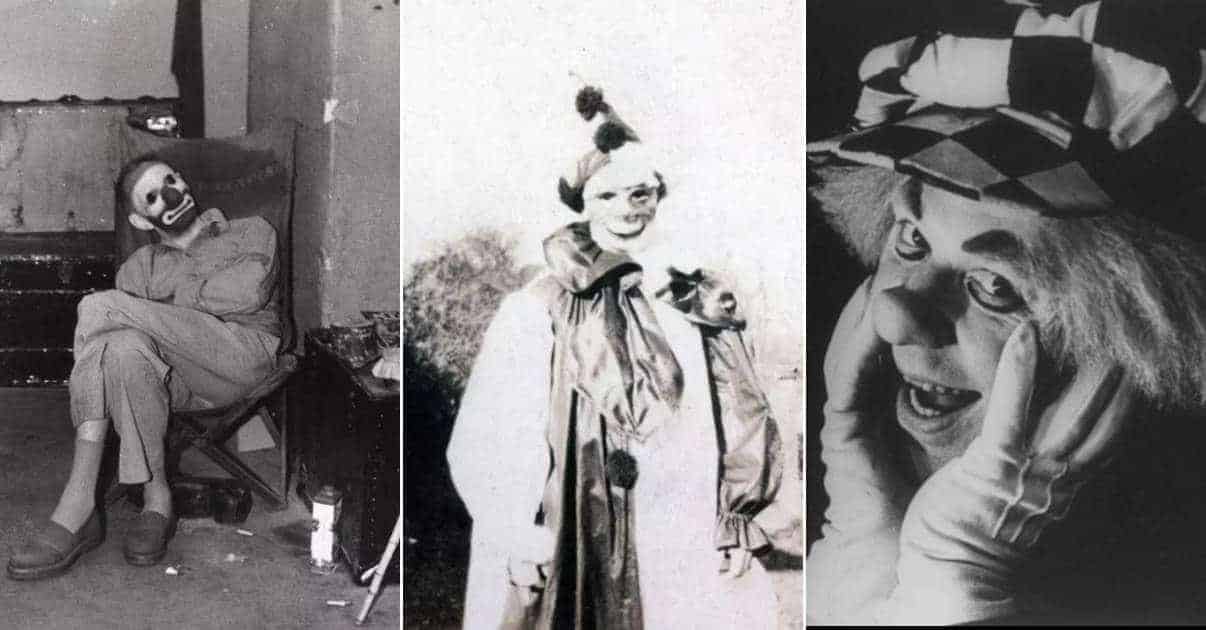 Horrifying Vintage Photographs of Clowns That Will Give You Nightmares