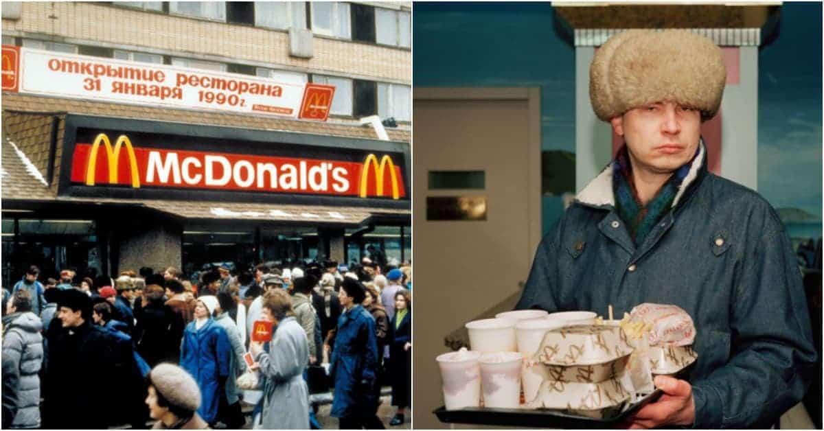 Photos of Russians Enjoying McDonald’s for the First Time in 1990