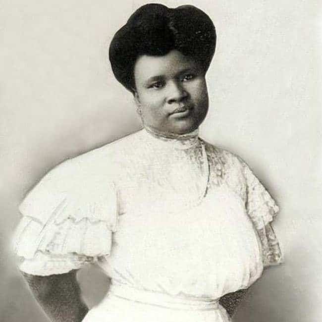 A photograph of Madam C. J. Walker as a young lady. 