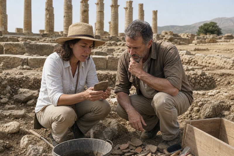 A field consultant on a production like *Dig*, where classical archaeologists shaped the science rather than merely…