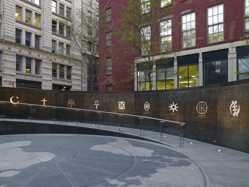 The African Burial Ground National Monument in lower Manhattan is directly referenced in the article