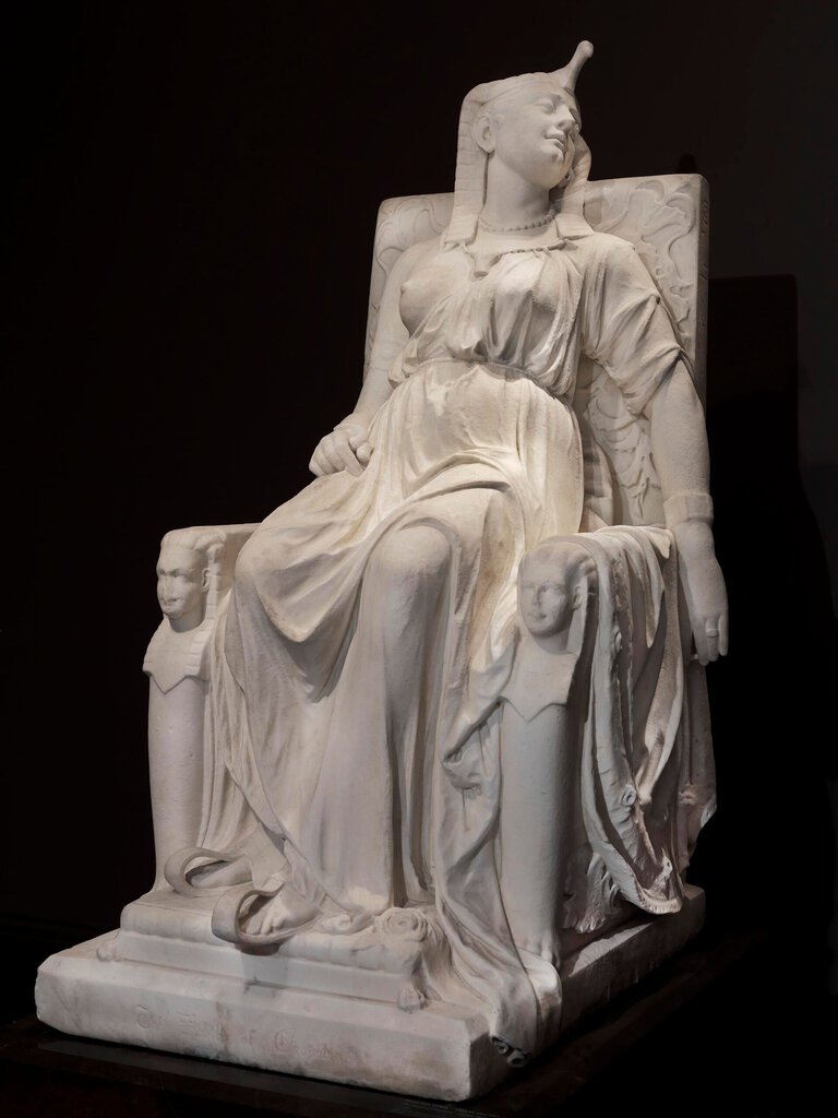 The marble sculpture of Cleopatra in Egyptian-style dress and headdress is the only directly Cleopatra-related image among&hellip;