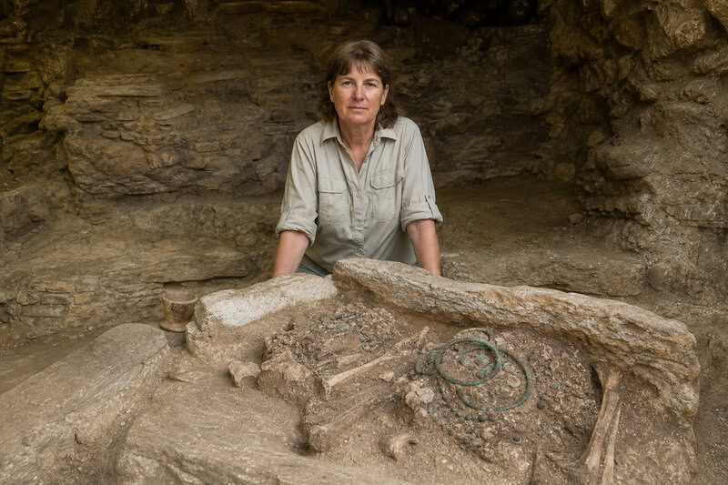 A Maya artifact excavation of the kind upending long-held assumptions about social hierarchy at Caracol, a major site in…