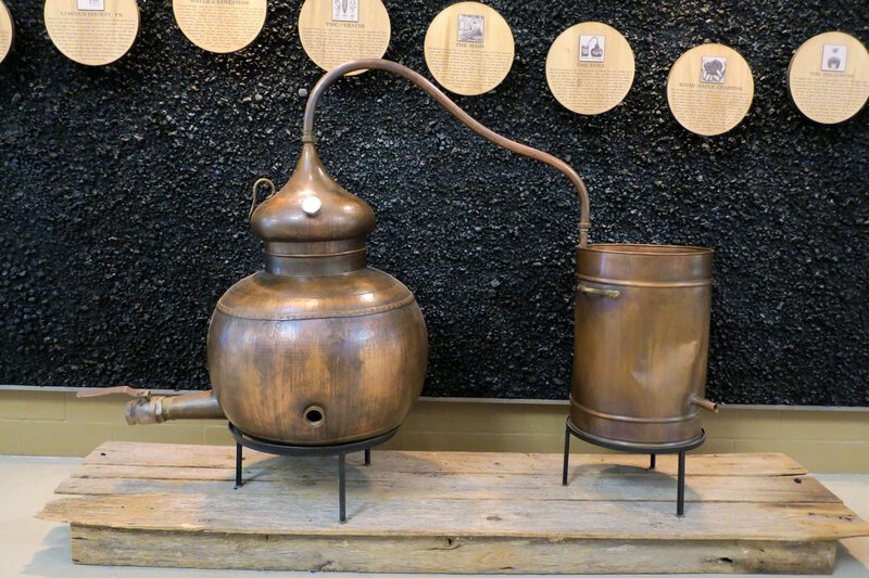A whiskey still from the Nearest Green Distillery directly connects to Nearest Green